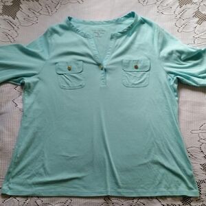 3XL blue pima cotton t shirt